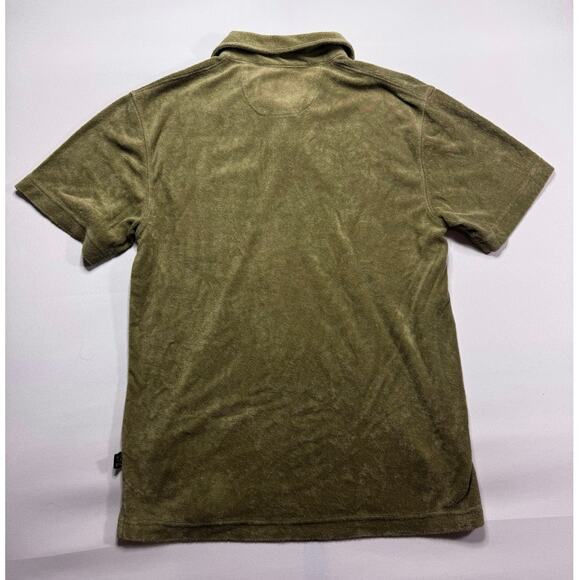 Howler Bros. Men's Green Plusherman Terry Polo Shirt - Size S - Picture 3 of 4
